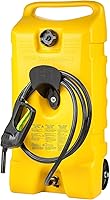 Scepter Duramax 14 Gallon Wheeled Fuel Caddy with Pump & 10ft Hose - Portable Rolling Diesel Tank for Mowers, Generators, Boats, ATVs