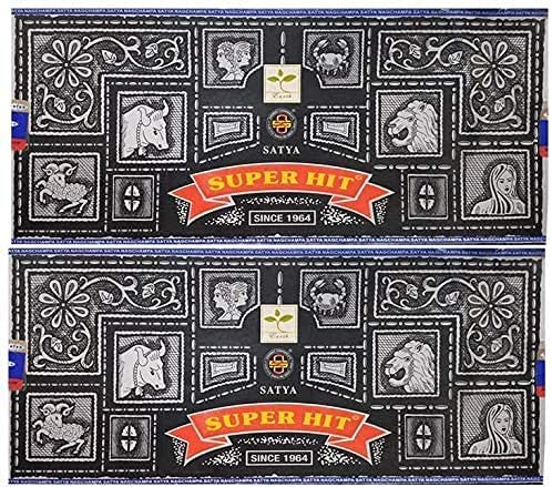 Satya Superhit 200 gram Incense Sticks for Positivity, Meditation, Relaxation, Yoga, Healing