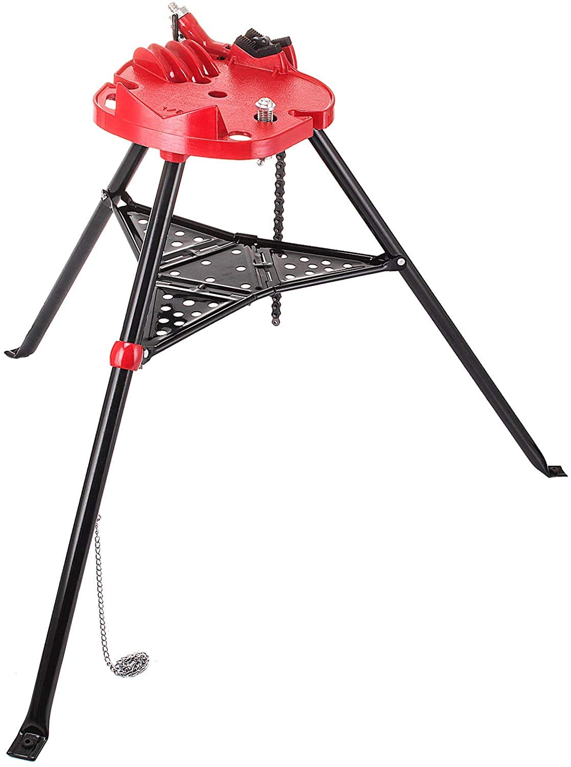 Buy Mophorn 4606 Tripod Pipe Chain Vise 1/8"6" Capacity,Pipe Stand