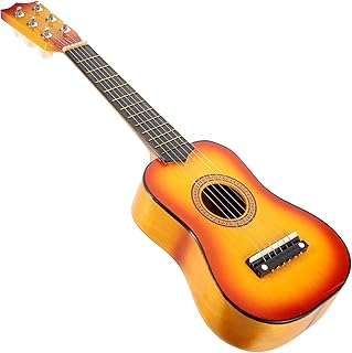 MAGICLULU 21 Inch Kids Acoustic Guitar Portable Wooden Guitar for Children Beginners Adjustable Strings Music Toy