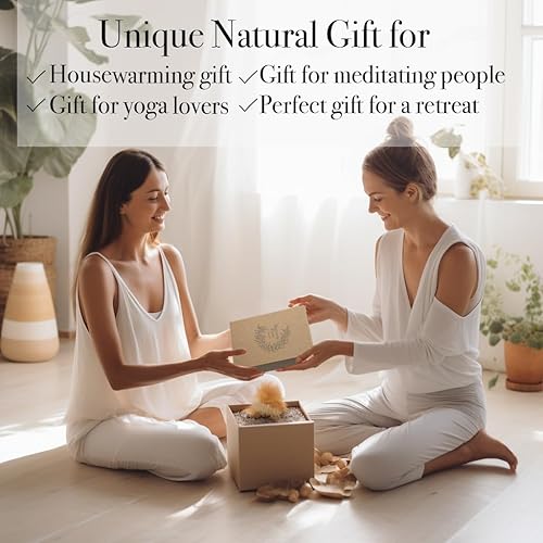 Miniatura 5 de Kit de manchas de salvia con varillas de incienso de salvia blanca natural de California, palitos de palo, selenita, vela espiritual para limpieza