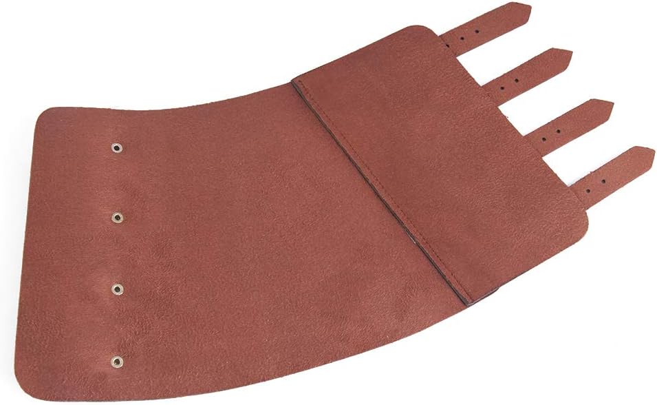 GelConnie Viking Bracers Faux Leather Arm Guards Gauntlet Wristband Leather Vambraces Medieval Arm Bracers Armor LARP 2PCS