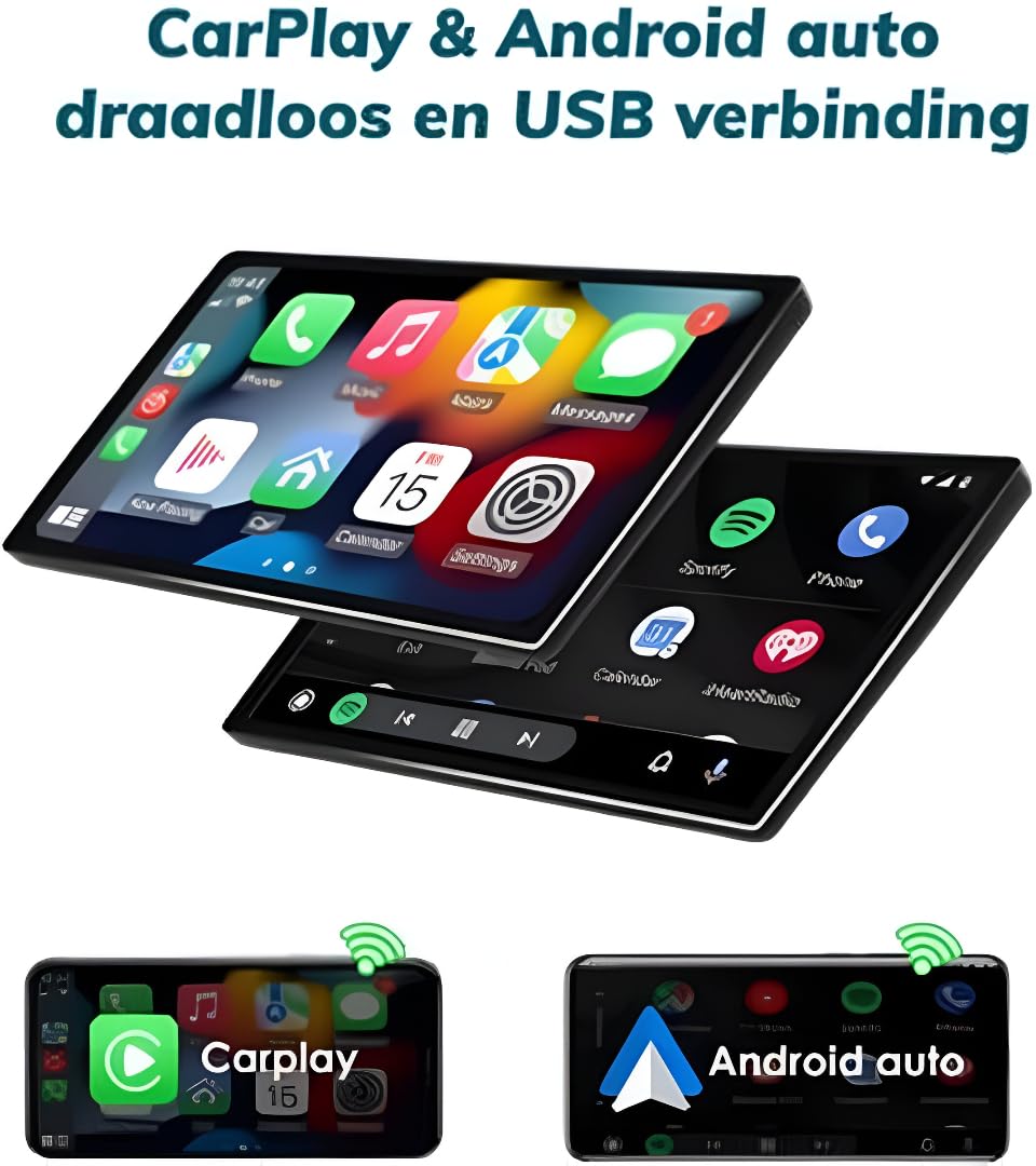 Autoradio Android 14 - Renault Clio 2013-2020 HD Apple CarPlay et Android Auto - Écran Tactile 10,1 Pouces CarPlay, système multimédia | Wi-FI, RDS, DSP (T2 (2/32) Quad Core Dab+)