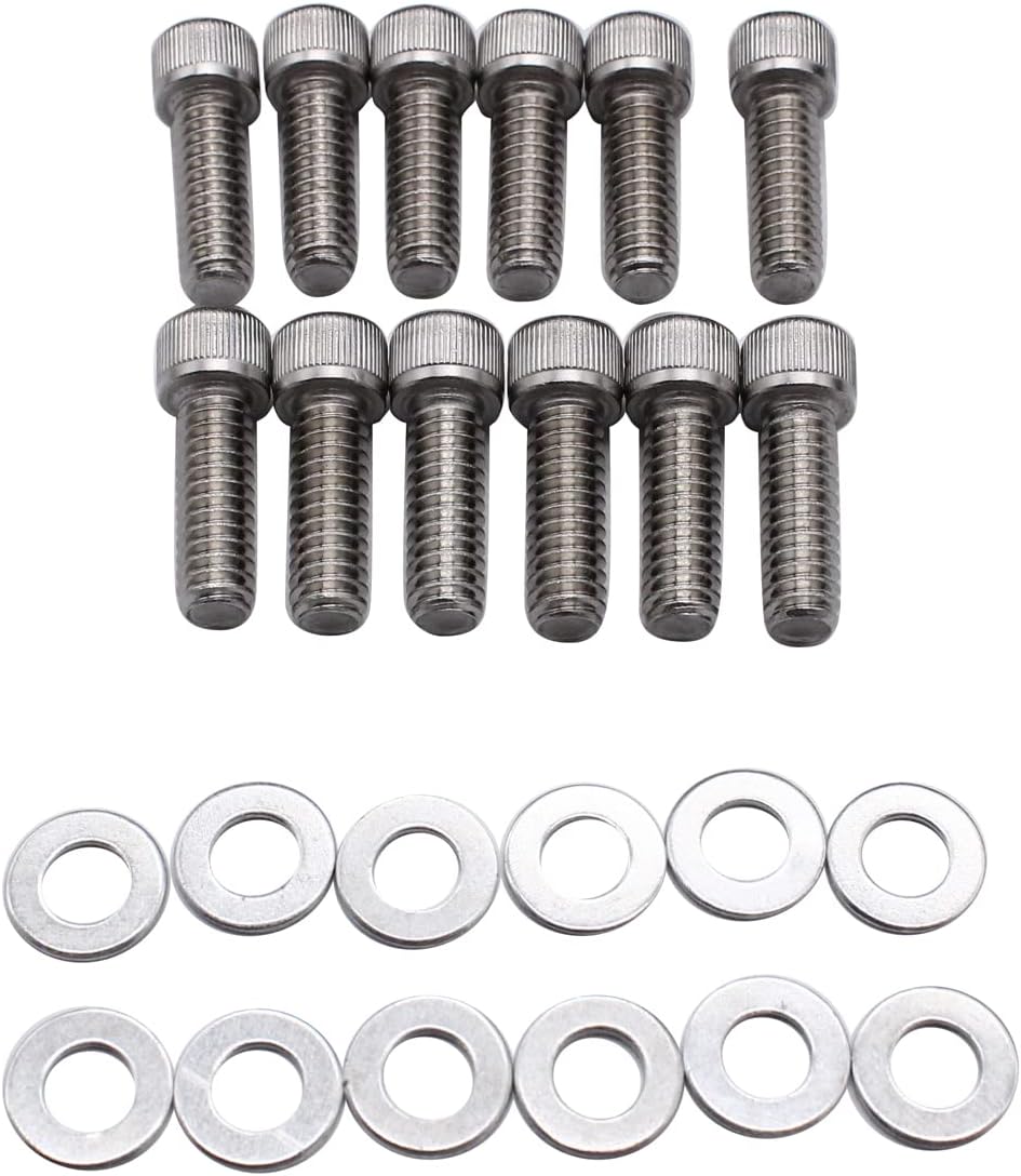 1 SET SHLPDFM Silver Polished Valve Covers W/ Hole Fabricated Aluminum Tall Valve Covers Short Bolts 1/4 Billet Rail Compatible with Big Block Ford 429 460