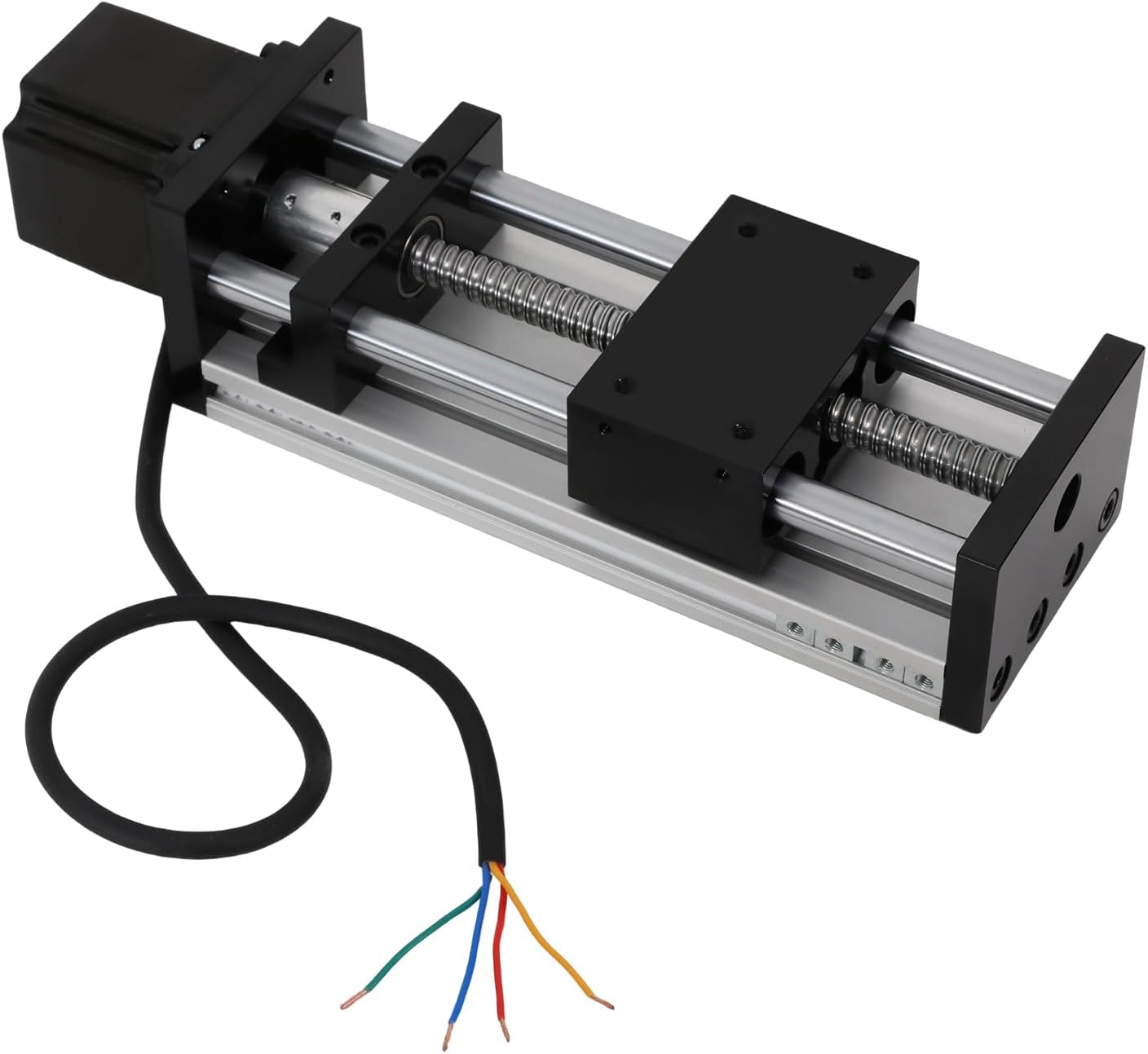 100/200/300mm GGP Ball Screw Linear with Nema 23 Stepper Motor, Linear Guide Slide Table Ball Screw Motion Rail CNC Linear Guide Stage Actuator (100mm)