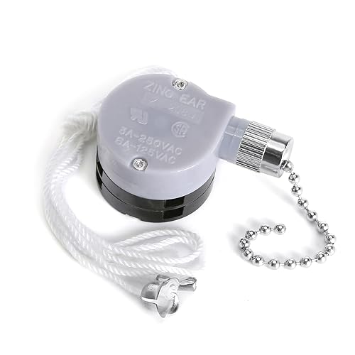Miniatura 8 de Interruptor de ventilador de techo Zing Ear ZE-208D 3 velocidades 5-8 Interruptor de cadena de tracción Interruptor de control de velocidad con