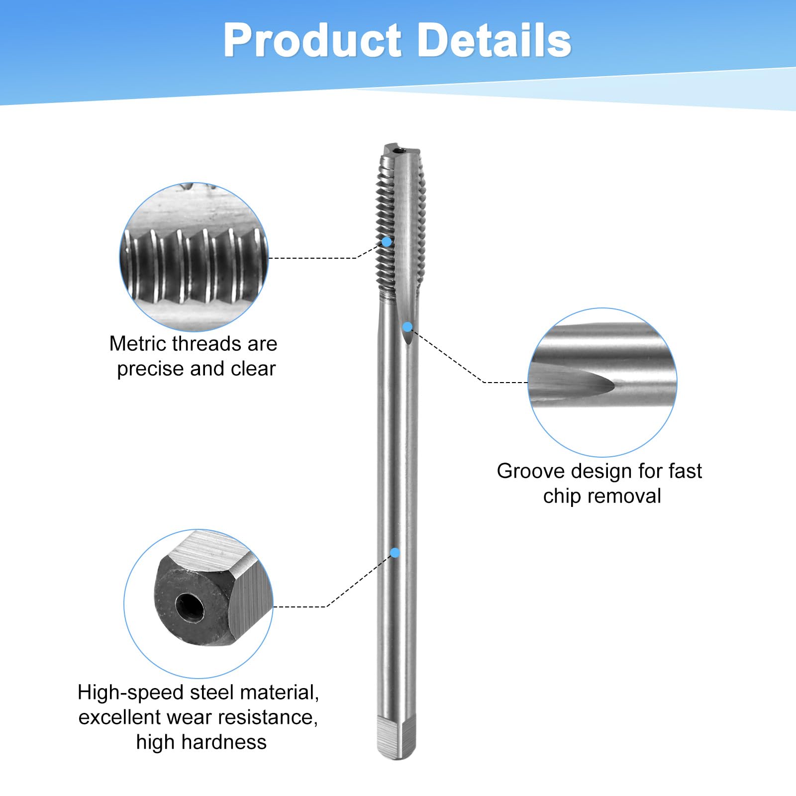 M METERXITY M10x1.5mm Metric Thread Tap - Image 2