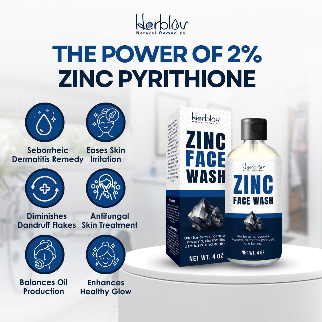 Amazon.com: Pyrithione Zinc Face Wash | 2% ZnP Zinc Soap Skin