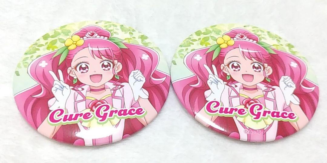 プリキュア展 限定缶バッジ（グレース） プリキュア 缶バッジ キュア