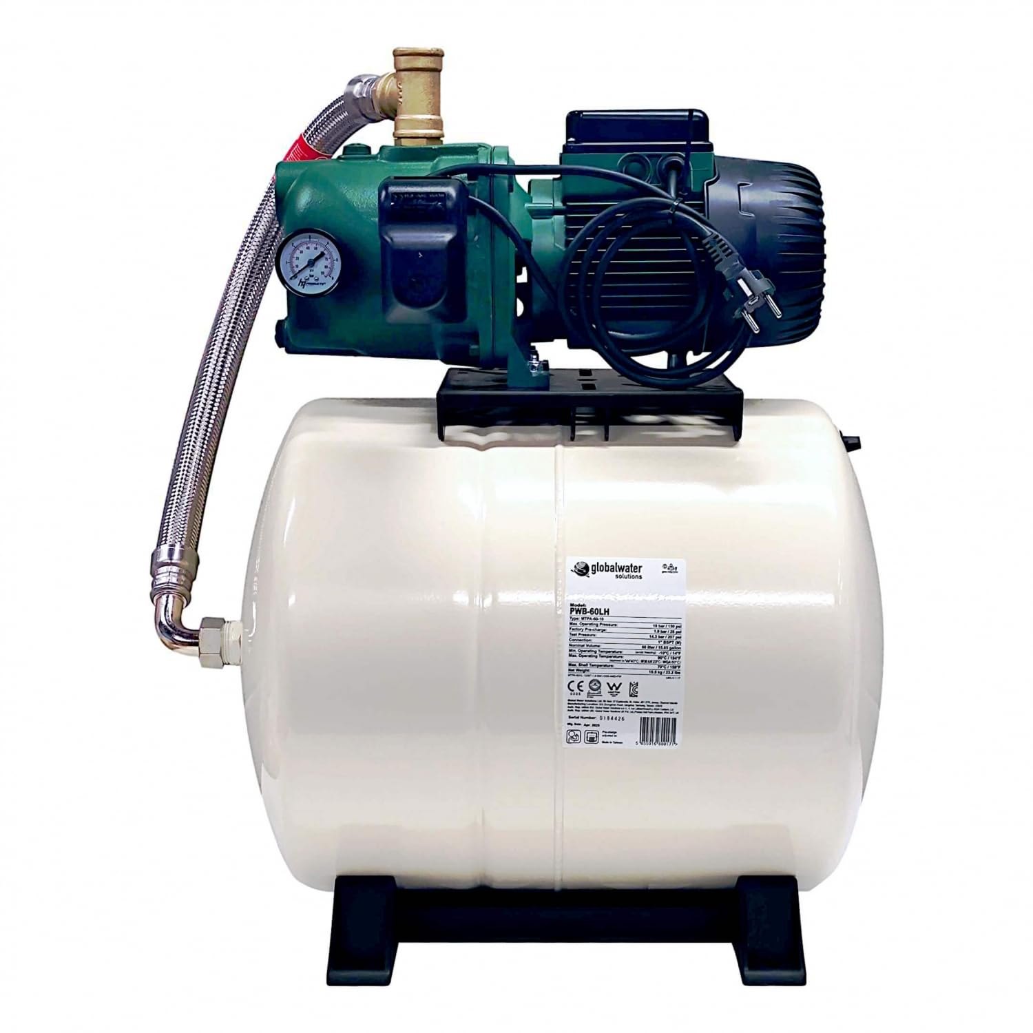 Dab Aquajet 102/60 M - Surpresseur Eau De Pluie Avec Réservoir Gws 60l - Jusqu'à 8m