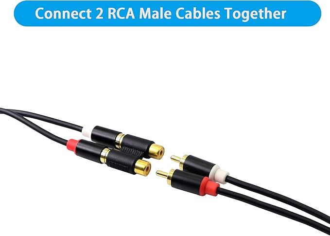Adaptador RCA Hembra a Hembra 2 canales 4 unidades miniatura 6
