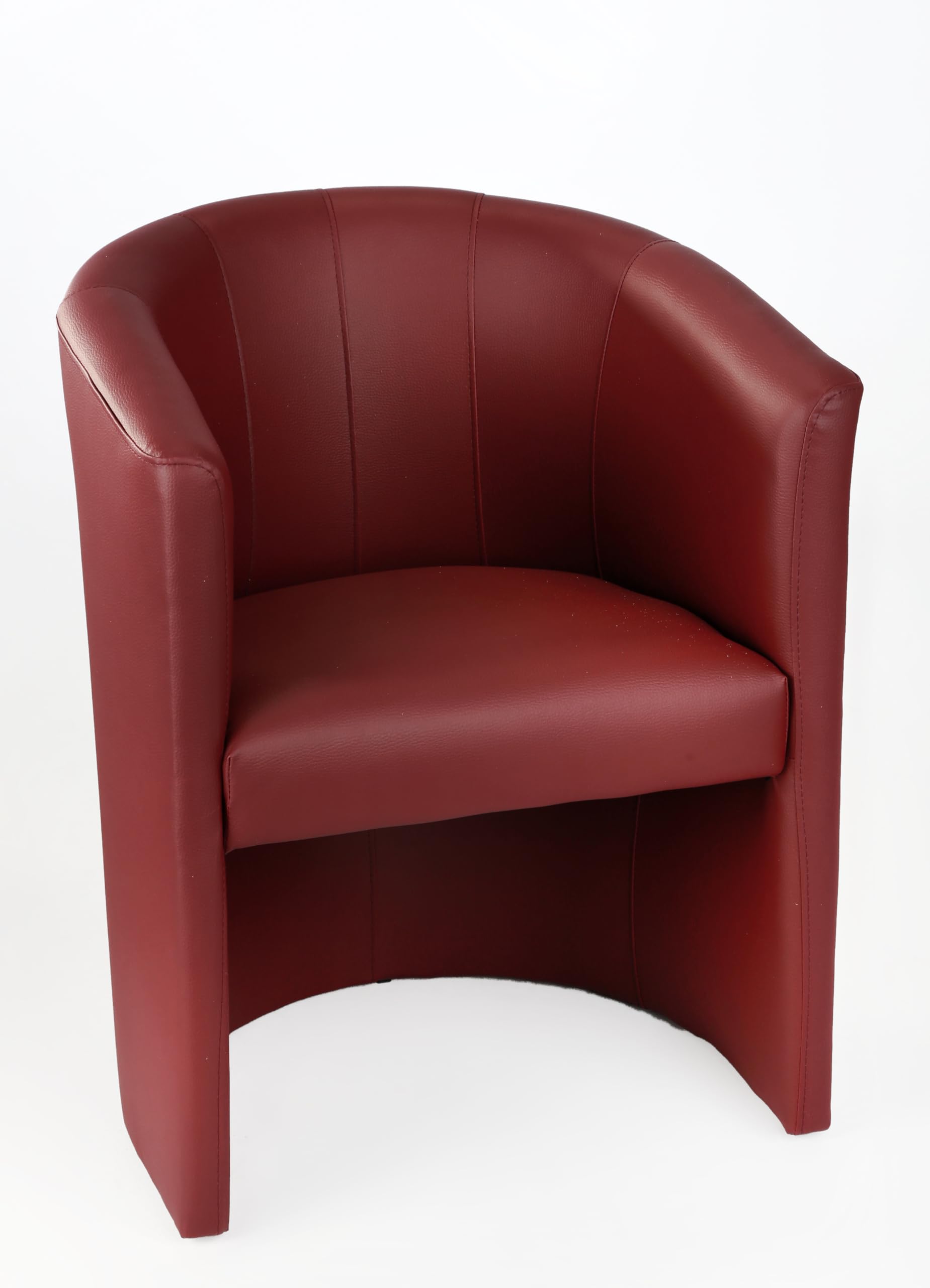 H&S Cocktailsessel Design Farbe Bordeaux Sessel Clubsessel Loungesessel Club Möbel Bürosessel Praxismöbel Kunstleder Neu