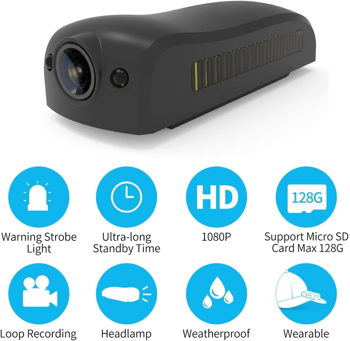 Action Camera Sport DV Hat Brim Camera Mini Headlamp 1080P HD Sport DV Outdoor Camcorder Wide Angle Lens Clip On Cap