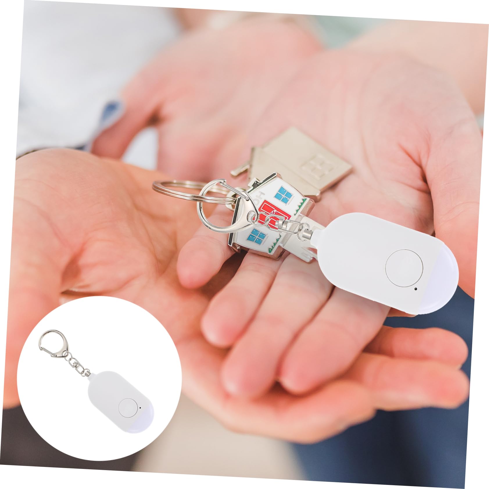 UPKOCH 4juegos Alarma Personal Recargable Linterna Led y Ligera para Seguridad Exterior Protección para Mayores y Viajeros