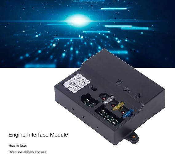 Engine Interface Module, Speed Control Board DC 12V, Replace for Starter Motor Solenoids EIM Plus 630465 Controller, Generator Main Control Board Module