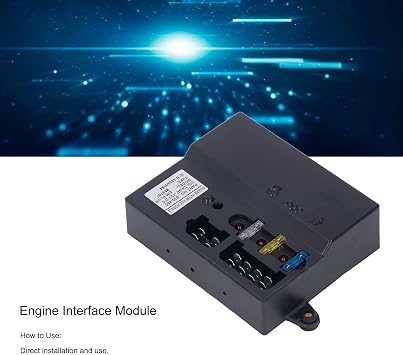 Engine Interface Module, Speed Control Board DC 12V, Replace for Starter Motor Solenoids EIM Plus 630465 Controller, Generator Main Control Board Module