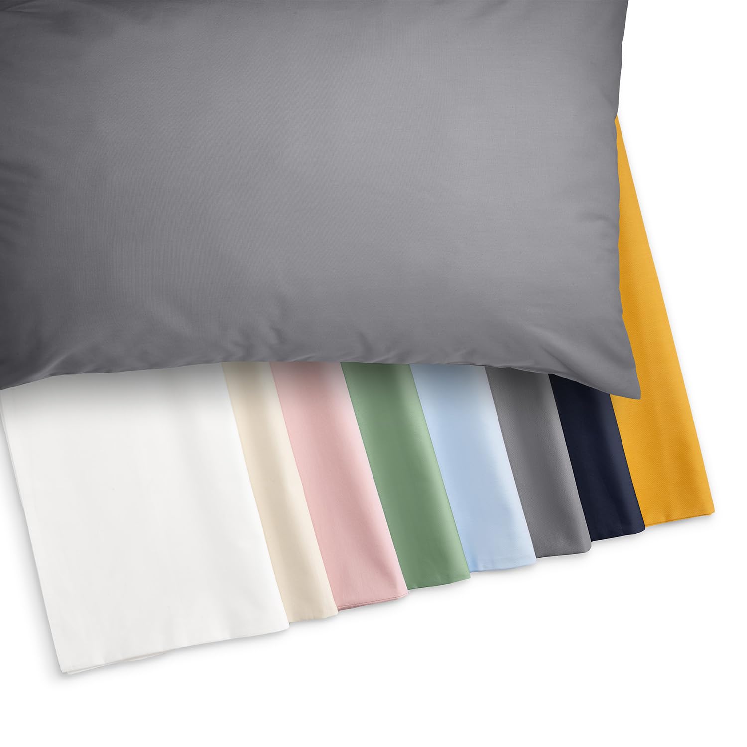GUZZINI Classic - Pojedyncze prześcieradło z gumką 90 x 200 ze 100% bawełny perkalowej Certyfikat OekoTex Świeży i oddychający, pojedynczy ochraniacz na materac z gumką, prześcieradło pod spodem o