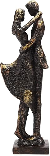 Miniatura 5 de BRABUD Resina amantes abrazo bailando estatua antigua artesanía romántica arte decoración sala de estar estudio dormitorio estatuilla TQGJBS303