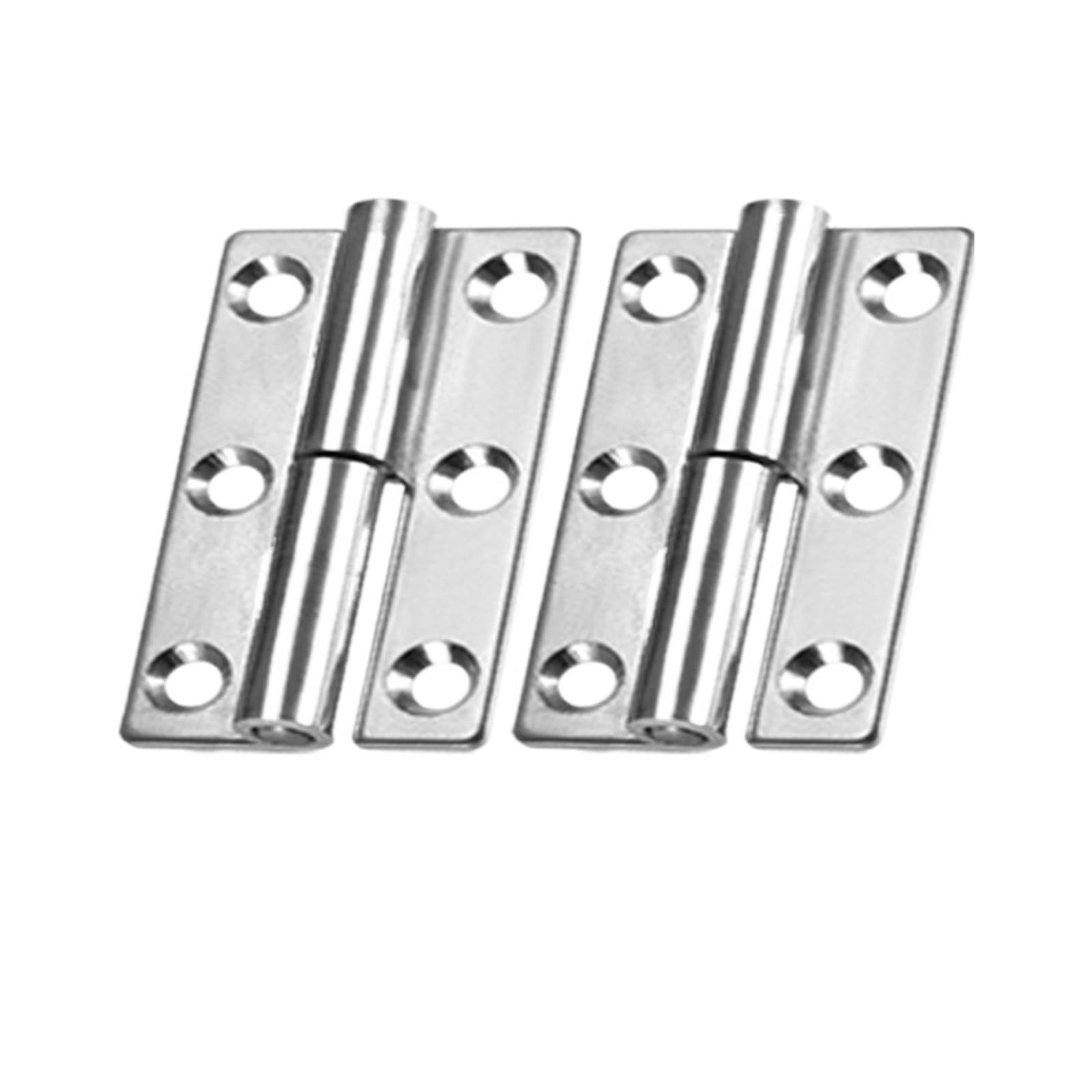Aiqijohi 2.5 Inches-2Set Door Hinges Universal Door Hinges Connector Detachable Flag Lift Off Hinge Stainless Steel Slip Joint Cabinet Cupboard Hardware(2.5 Inches-2Set)