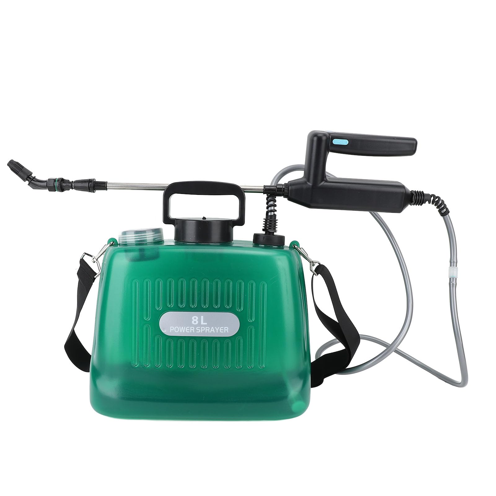 Spruzzatore da Giardino Spruzzatore Elettrico Alimentato a Batteria 2.1 Galloni 8L USB Ricaricabile ABS PE Automatico d'Acqua Portatile per Irrigazione del Prato Cura delle Piante e