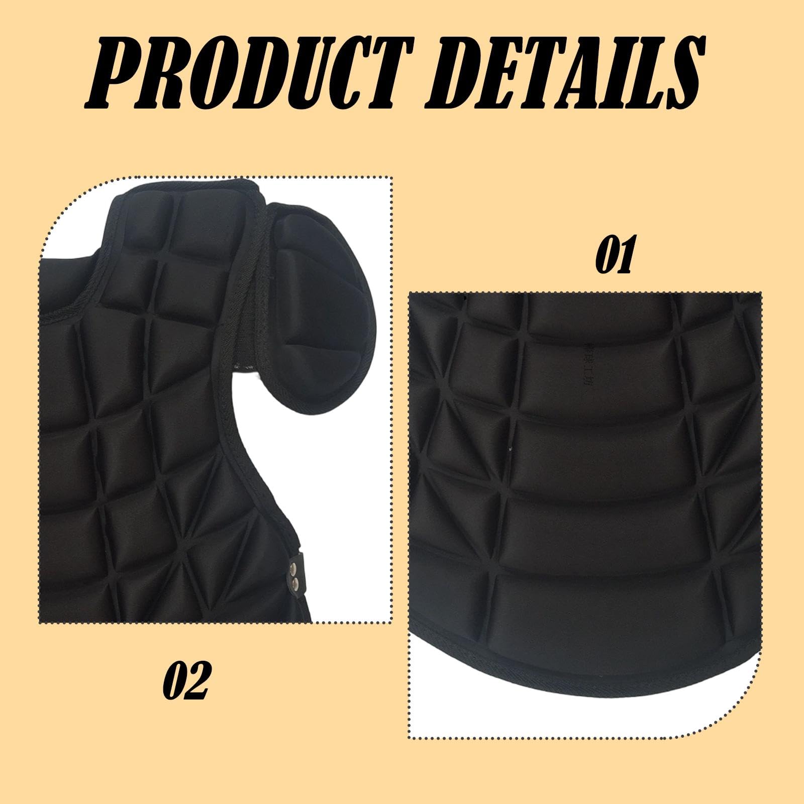 Protezione per Il Petto per Ricevitore, Attrezzatura da per Esterni, Protezione Versatile per Kickboxing, Nera.