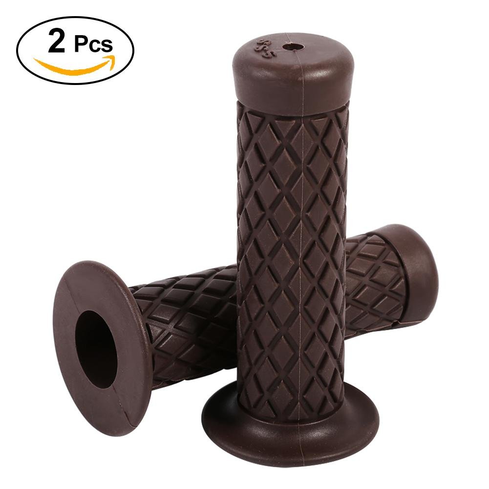 Manopole Moto, universali vintage da 22 mm 7/8 "in gomma morbida per manubrio per moto da cross