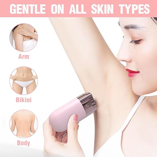 Miniatura 3 de Removedor de vello facial para mujeres, depiladora portátil impecable, afeitadora eléctrica sin dolor para cara, barbilla, labio, bikini, brazos,