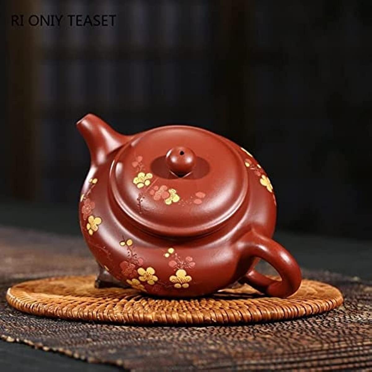 Chiński zestaw do herbaty Gongfu 260 ml fioletowy dzbanek do herbaty, surowa ruda, Dahongpao, antyczne czajniki, ręcznie malowane, śliwkowy, domowy czajnik