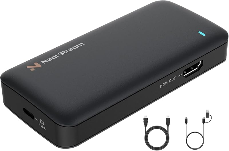 CCD10 Capture Card for PS5, PS4, Xbox, Switch and DSLR Cameras | 1080p60 USB-C 3.0 Capture, 4K60, 1440p120 or 1080p240 Passthrough, Low Latency, 3.5mm Mic Input, Windows/Mac/Linux Support