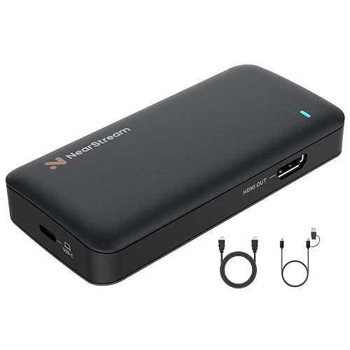 NearStream 4K HDMI Capture Card, USB 3.0 Video Capture Card for Live Streaming & Gaming, Record in 1080P 60FPS with Ultra-Low Latency, Compatible with PS5, PS4, Xbox, Switch, Windows/Mac/Linux (CCD10)