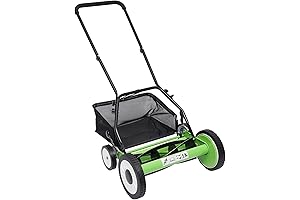 12-inch Manual Push Leaf Collector & Grass Lawn Mower