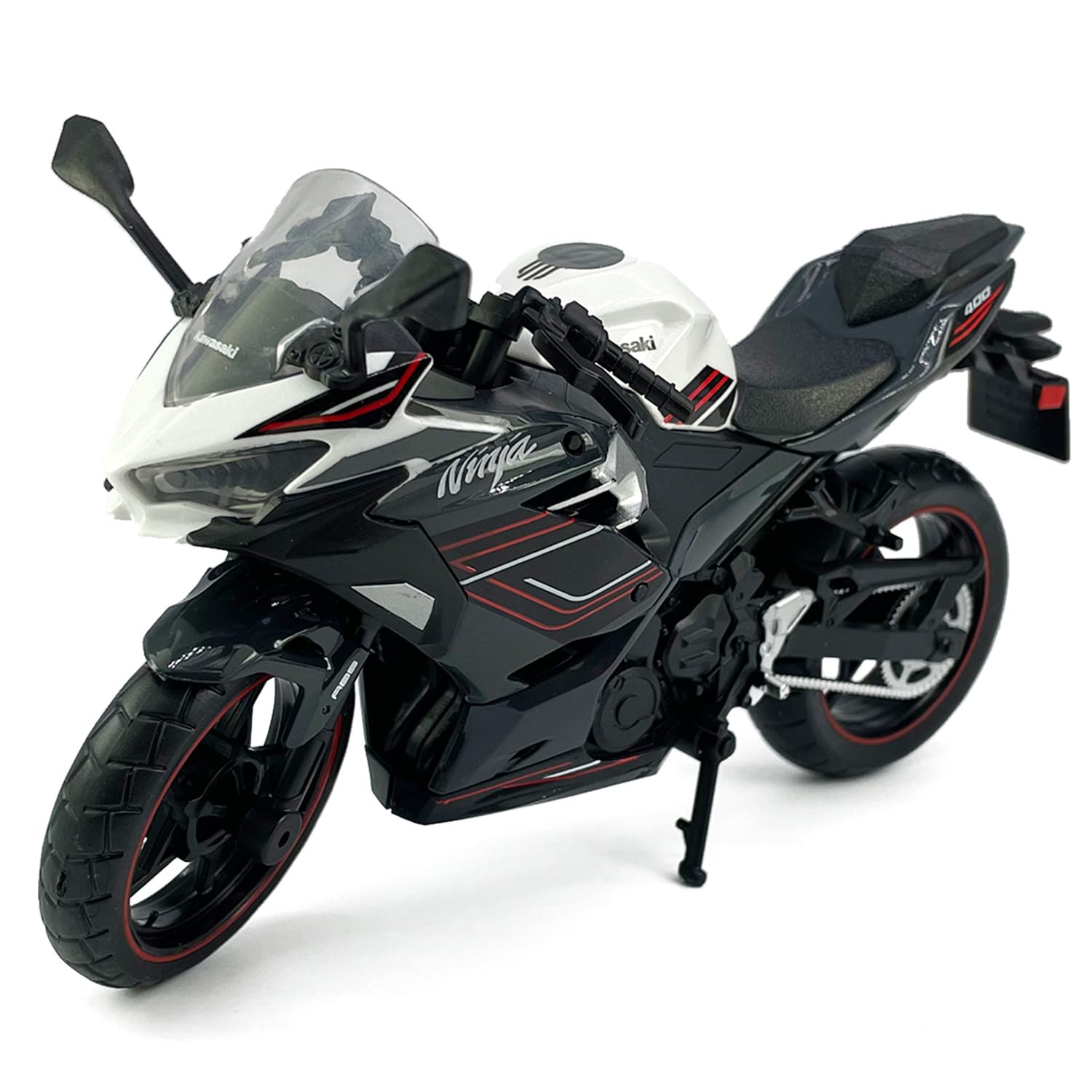 2023 Kawasaki Ninja 400 ダイキャストモデル 1:12 Amazon.com: 1:12 Scale for Kawasaki Ninja 400 2023 Motorcycle