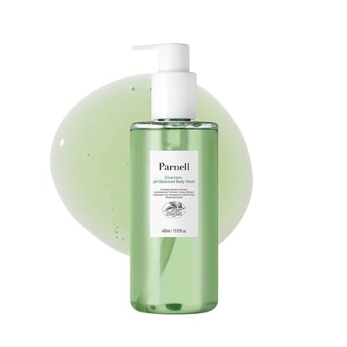 Miniatura 1 de Parnell Cicamanu - Gel de baño equilibrado con pH para cuerpo, acné de espalda con centella asiática, miel de manuka y ácido salicílico, piel