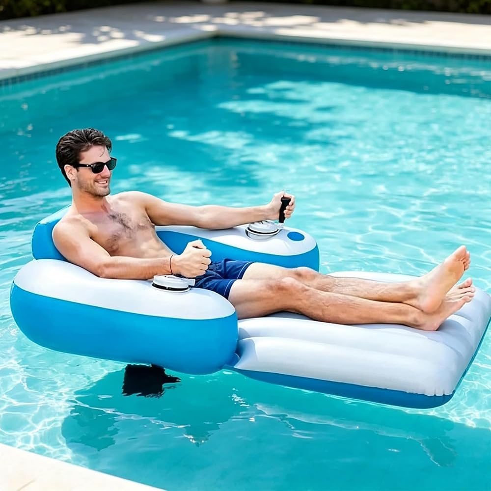 Flotador Recargable con Doble Motor, Control 360°, Cap. 265 lbs
