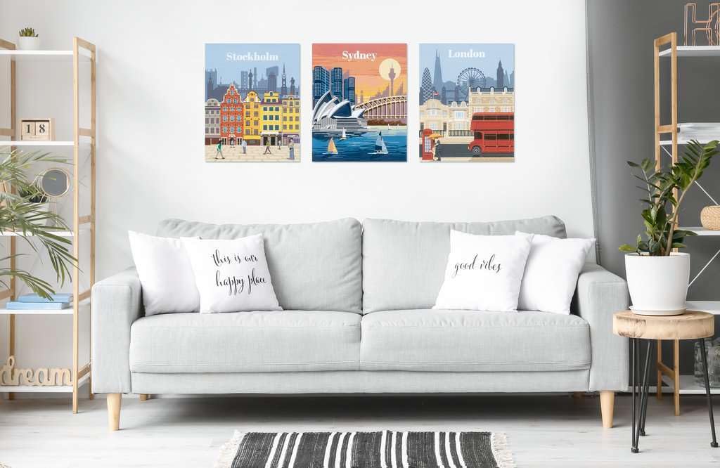 Ravensburger CreArt 23525 Colourful London Paint by Numbers Adults, DIY Painting Set with Brush and Acrylic Paints, Gift for Women and Men, Painting for Adults