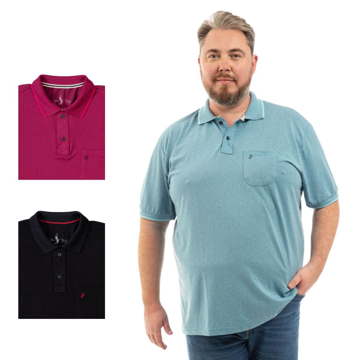 Kit 3 Camisa Polo Plus Bolso Piquet com Algodão – Kit 81 em promoção! Veja a oferta e mais achadinhos de Camisetas 2 Hoje é o melhor dia para comprar Kit 3 Camisa Polo Plus Bolso Piquet com Algodão – Kit 81 com aquele preço maroto! Promoção! Aproveite a oferta! 2