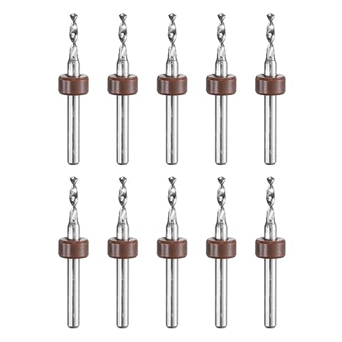 Vista 63 de uxcell Brocas para PCB, 0.028 in, carburo de tungsteno, herramienta rotativa, joyería, grabado CNC, placa de circuito de impresión, micro brocas