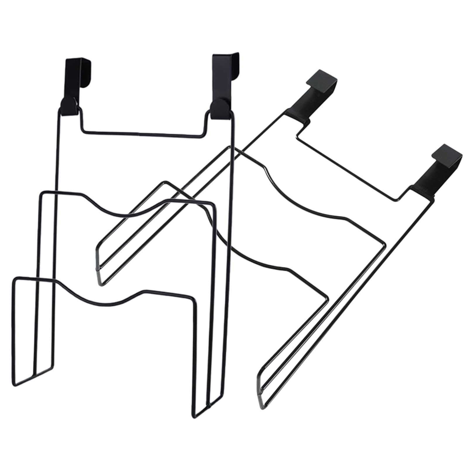 Hemobllo 2 Stück pack Topfdeckelhalter Türhänger aus Schwarzem Metall Küchen Organizer mit Tropffreiem Design und Schneidebrett Halter für Küchenschränke