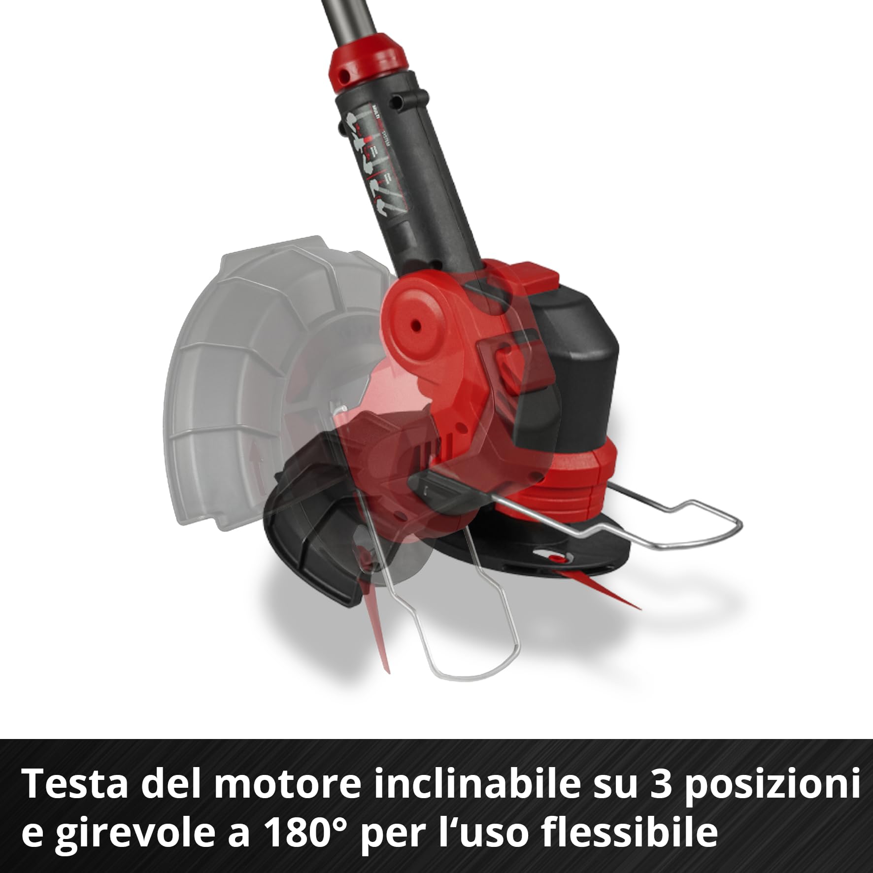 Einhell Decespugliatore GE-CT 18/25-1 Li-Solo Power X-Change (18 V, larghezza 25 cm, testata rotante e inclin., 20 lame, 1 bobina, senza batteria)