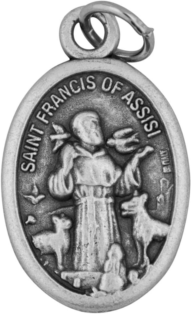 Venerare Traditional Catholic Saint Medal (Saint Francis Pet Medal, Oval)