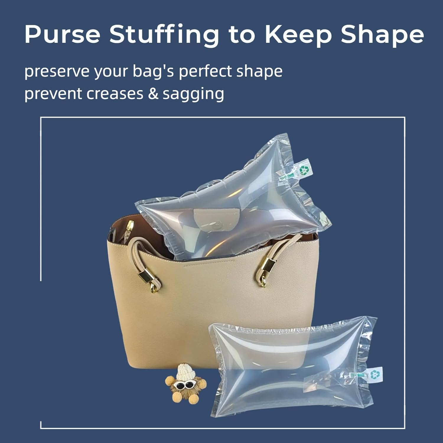 50 Pack Purse Stuffing to keep Shape & Prevent Creases, Women Bag Shaper Insert/Handbag Organizer to Storage & Display, Large Air Pillows for Shipping Substitute Packing Peanuts Packing Filler - Image 2