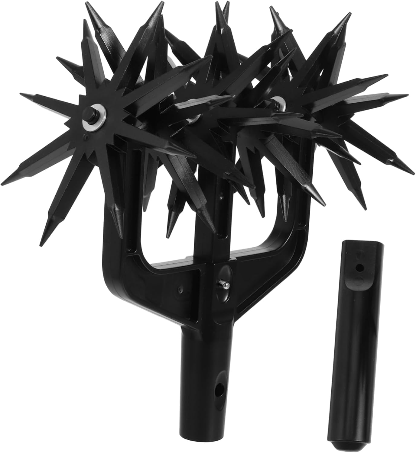 ORFOFE 1set Rotary Cultivator Tool for Garden Mixing Heavy Duty Hand Held Weeder and Aerator Ergonomic Handle Lightweight Design for Easy Handling and Plant Growth