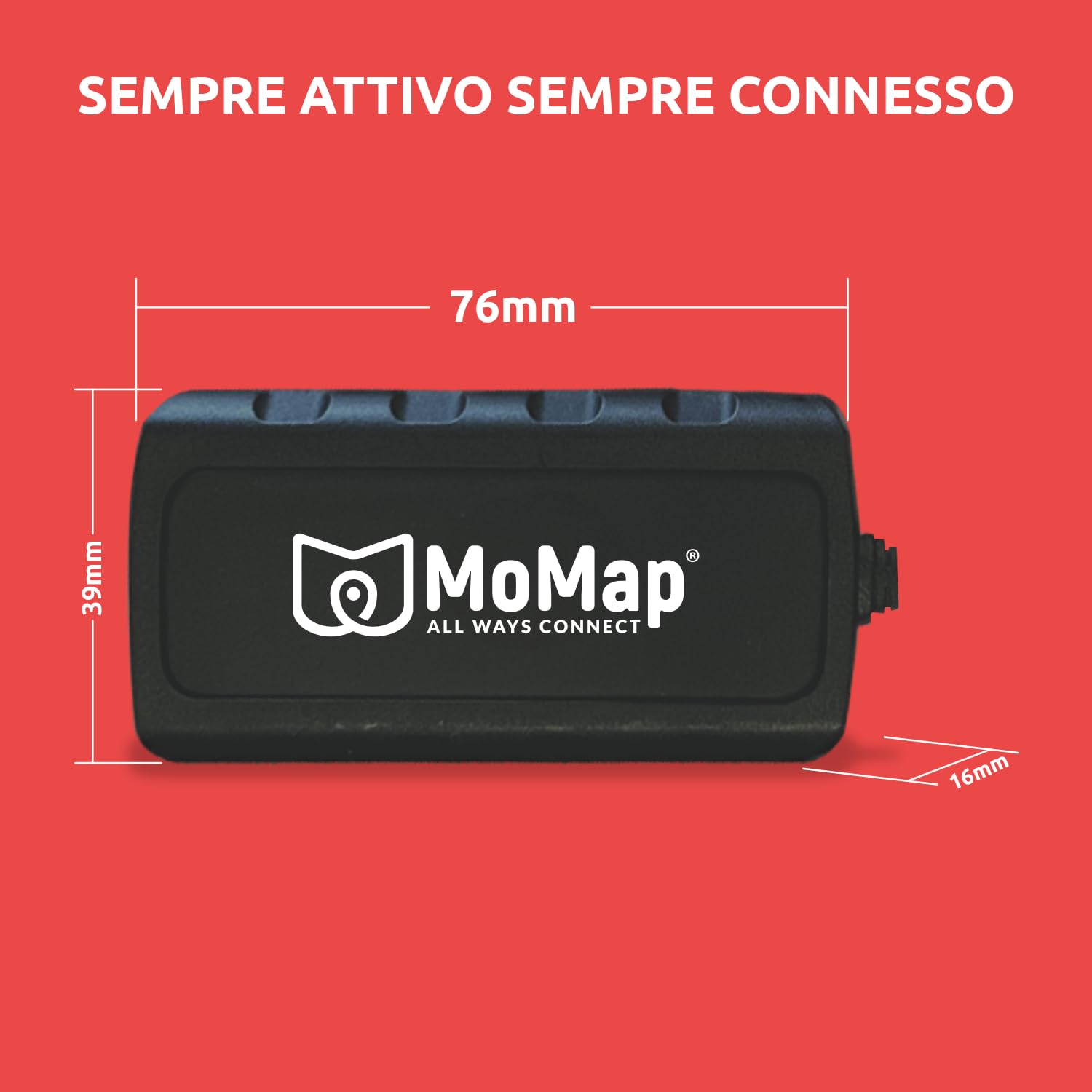 MoMap Start 4G – GPS Tracker per Auto e Moto | Blocco Automatico dell’avviamento dopo 30 secondi | Monitoraggio dello Stato della Batteria | App 100% Italiana e Supporto Clienti 100% Italiano