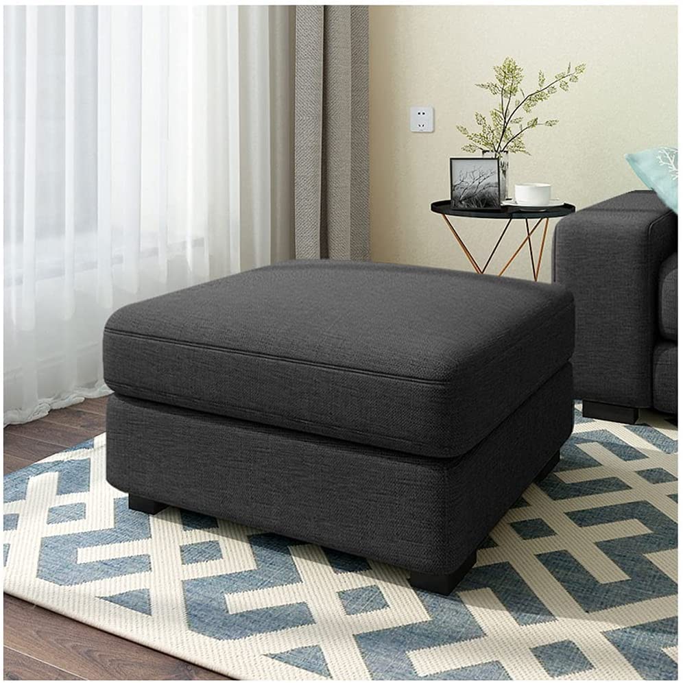 Tabouret bas repose-pieds avec 4 pieds stables pour table basse