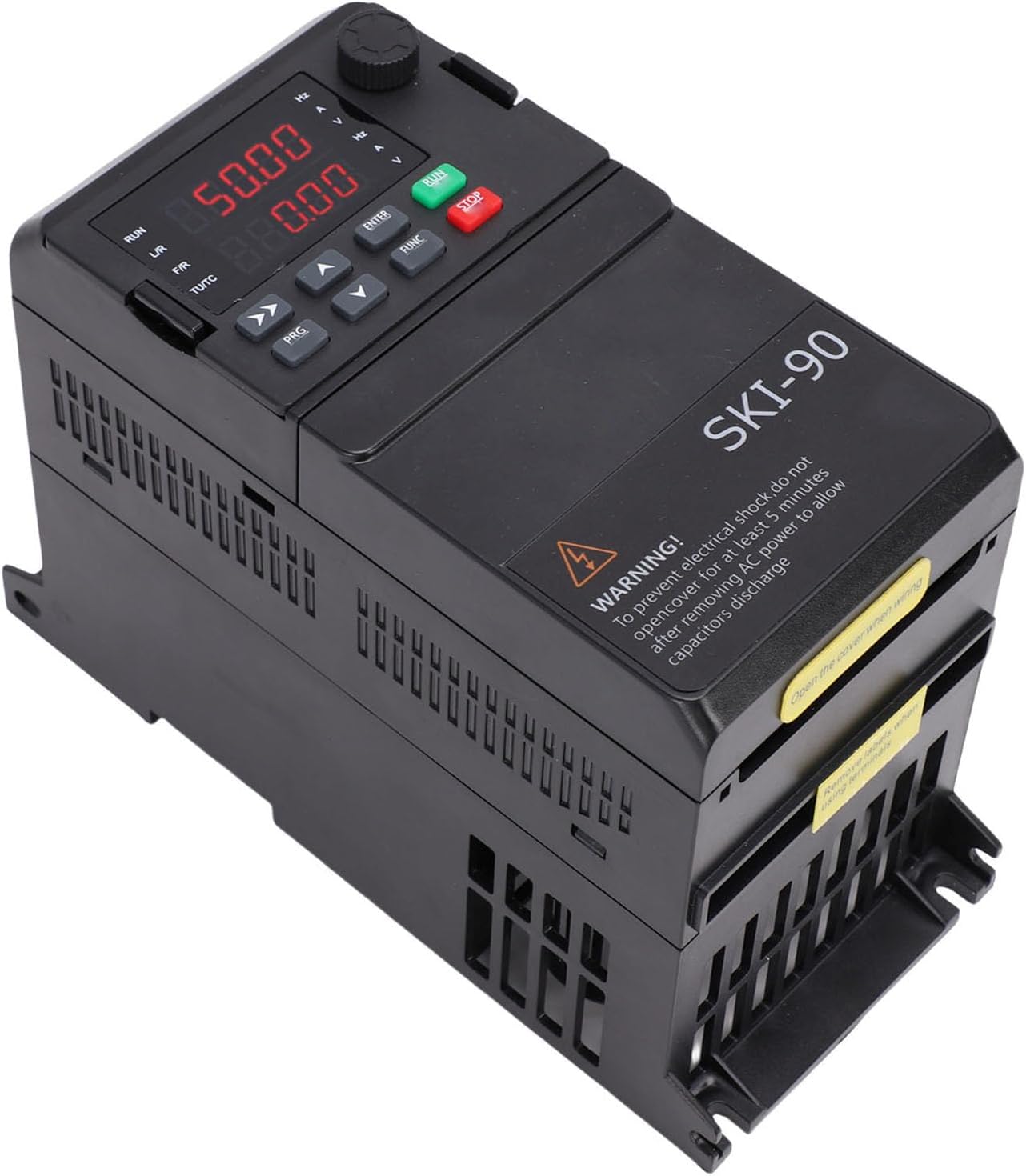 Fafeicy 3 Phase Frequency Converter, 2.2KW Vector Variable Frequency Drive with Independent Air Duct Design and IGBT Module, for Lathe Fan Motor 3PH Input Output