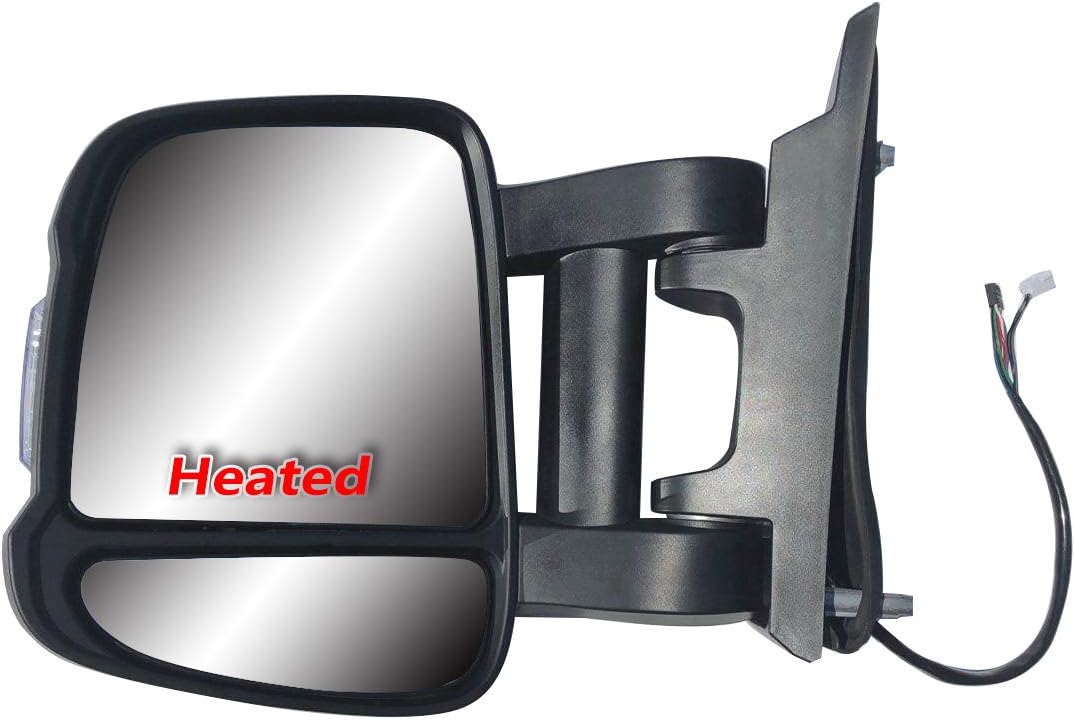 New CH1320303 Front Left Side Chrome Towing Door Mirror For Ram 1500 2011-2012 E - Foto 3
