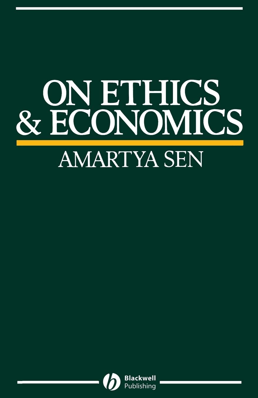 On Ethics and Economics (Royer Lectures),Amartya Sen