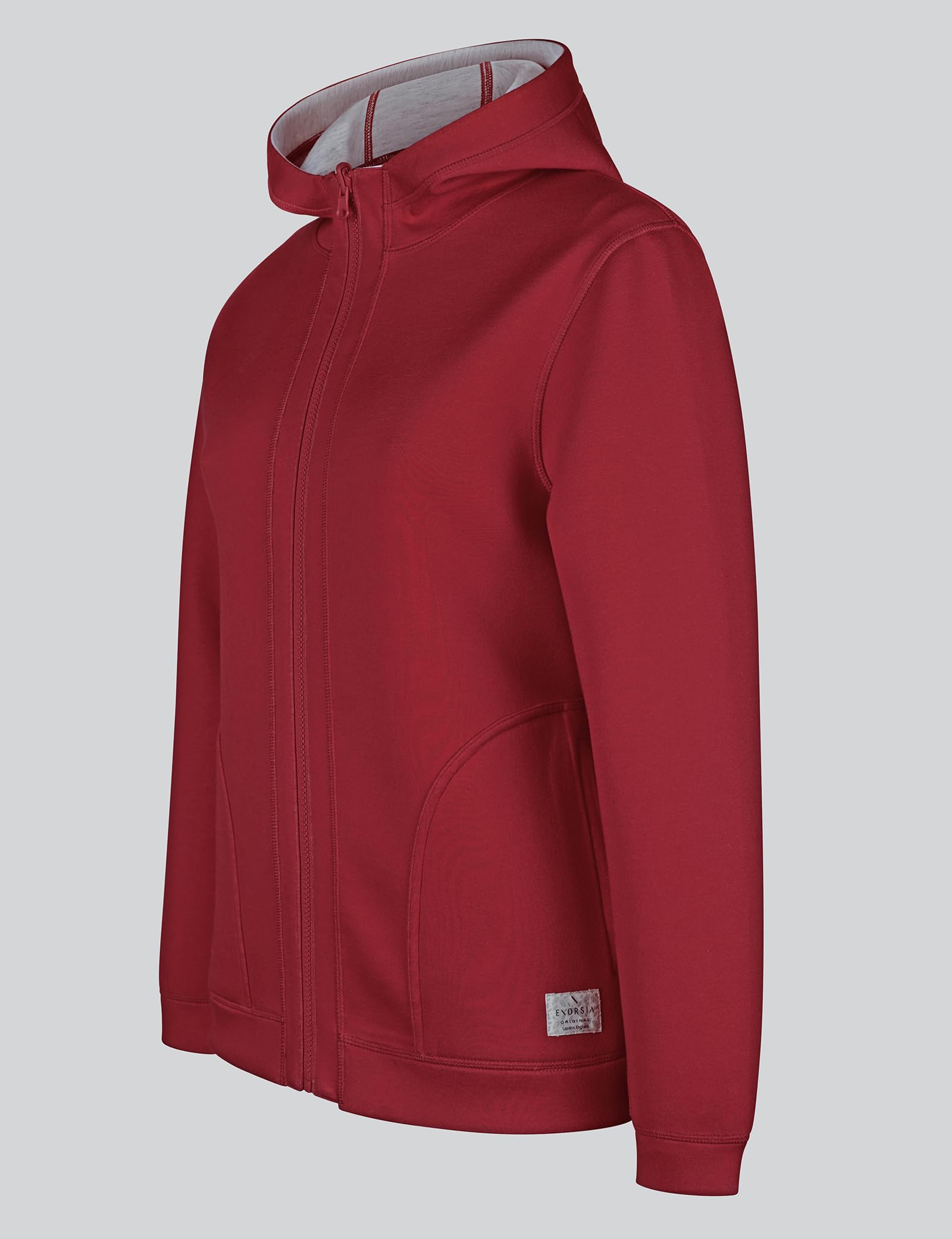 Sudadera con capucha para mujer, reversible, con cremallera completa, suave, transpirable, ajuste regular, estilo personalizable, perfecta para viajes, uso casual y capas