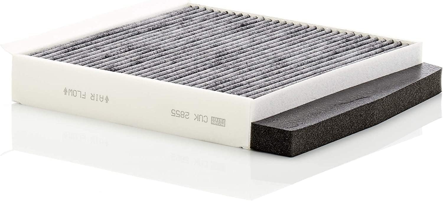 MANN-FILTER CUK 2855 Cabin Air Filter - Pollen Filter with Activated Carbon for Cars