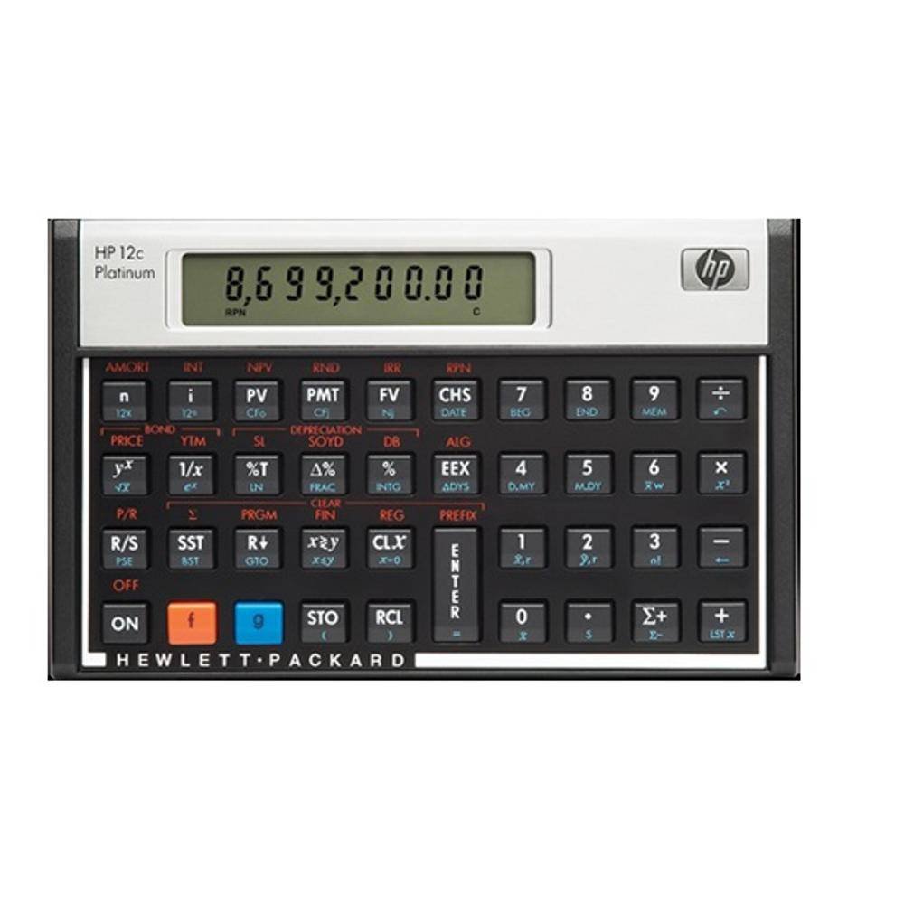 HP 12C financial calculator platinum
